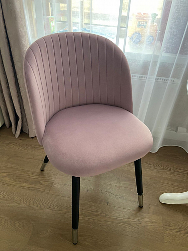 Стул на металлокаркасе Gabi 1 light purple / black фото покупателя 270