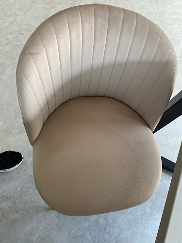 Стул на металлокаркасе Gabi latte / gold / black фото покупателя 250