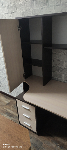 Стол компьютерный КСТ-16 бетон / белый фото покупателя 11