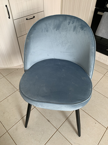 Стул на металлокаркасе Dodo blue фото покупателя 127