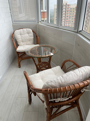 Кофейный комплект из ротанга New Bogota/Нью Богота коричневый кокос фото покупателя 9