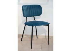Стул на металлокаркасе Fendi синий из шоурума 3