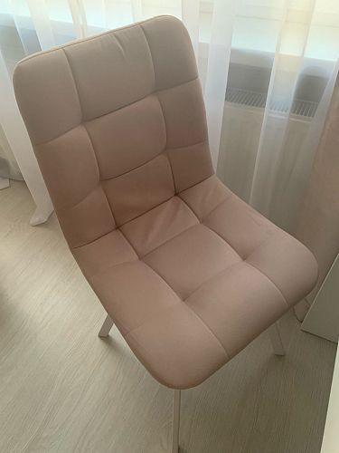 Стул на металлокаркасе Чилли К темно-серый (velutto 32) / черный фото покупателя 597