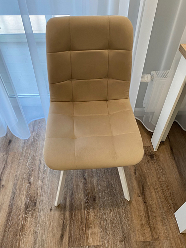 Стул на металлокаркасе Чилли синий / белый фото покупателя 207