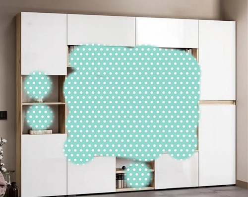 Модульная гостиная Алетра дуб крафт серый / глянец белый комплектация 2 фото покупателя 3