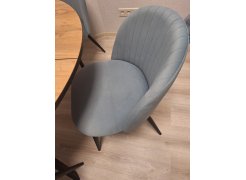 Стул на металлокаркасе Gabi 1 gray / black фото покупателя 630