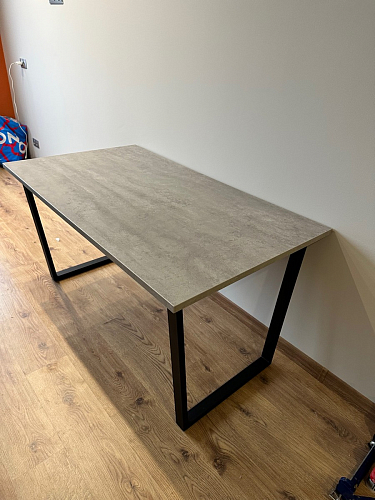 Деревянный стол Лота Лофт 140х80 дуб крафт табачный / черный матовый фото покупателя 211