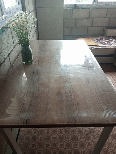 Стол Лота Лофт 140 25 мм черный матовый / бетон фото покупателя 577