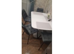 Стул на металлокаркасе Челси светло-серый / черный каркас фото покупателя 220