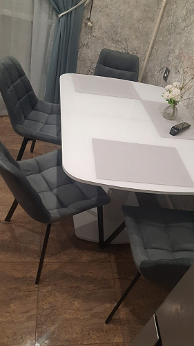 Стул на металлокаркасе Челси бирюзовый / черный фото покупателя 220