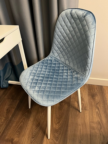 Стул на металлокаркасе Capri dark beige / white фото покупателя 8