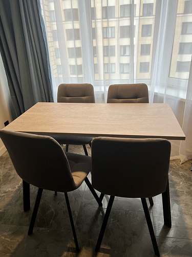 Стул на металлокаркасе Чилли синий / белый фото покупателя 990