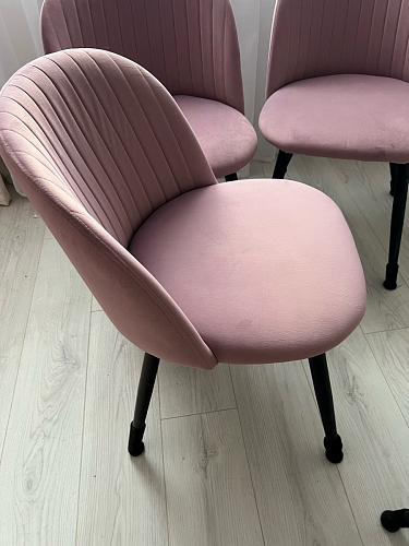 Стул на металлокаркасе Gabi latte / gold / black фото покупателя 196