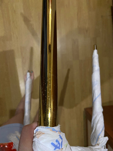 Стул на металлокаркасе Dabl 01 champagne / gold фото покупателя 145