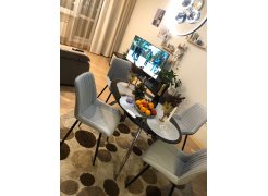 Стул на металлокаркасе Вейв светло-серый (hl 63) / 10К черный каркас фото покупателя 223