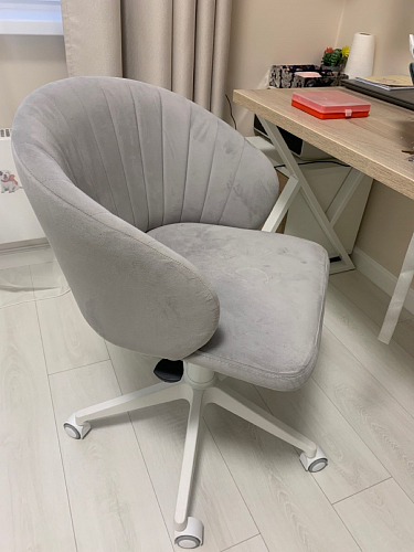 Компьютерное кресло Пард экокожа белый фото покупателя 157