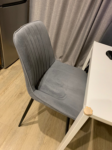 Комплект стульев Вейв 4 шт светло-серый / черный фото покупателя 302