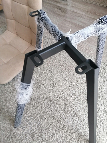 Стул на металлокаркасе Чилли К кирпичный / черный фото покупателя 647