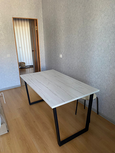 Деревянный стол Лота Лофт 140х80 белый матовый / бетон светлый фото покупателя 741