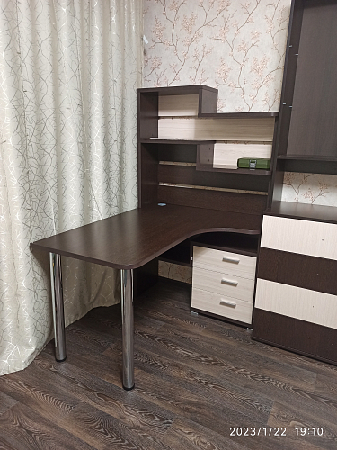 Письменный стол СР-132-130 В-ЛЕВ левый венге фото покупателя 7