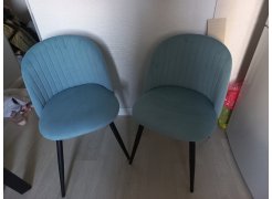 Стул на металлокаркасе Gabi blue / black фото покупателя 404