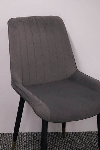 Стул на металлокаркасе Seda 1 blue / black / gold из шоурума 14