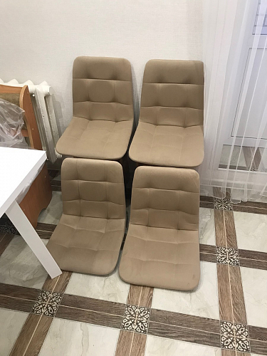 Стул на металлокаркасе Чилли К черный / зеленый фото покупателя 411