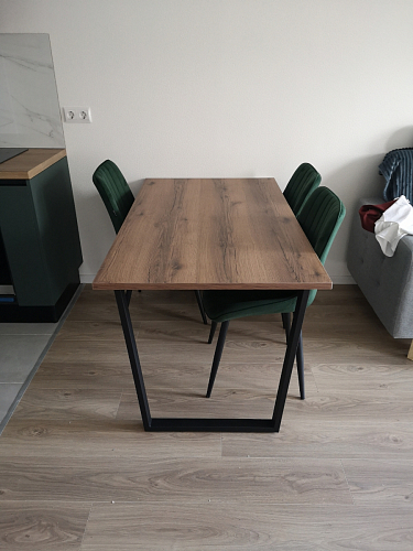 Деревянный стол Лота Лофт 120х75 белый матовый / дуб крафт золотой фото покупателя 223