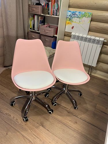 Компьютерное кресло Kolin с подушкой clear / white фото покупателя 377