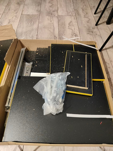 Тумба Ханна черная / красная  - Уцененный экземпляр фото покупателя 101