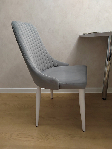 Стул на металлокаркасе Kora white / gray фото покупателя 426