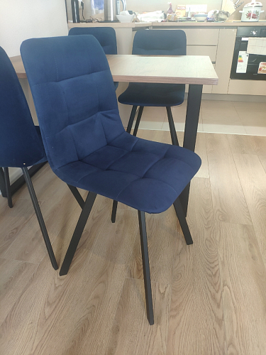 Комплект стульев Чилли 4 шт темно-серый / черный фото покупателя 491