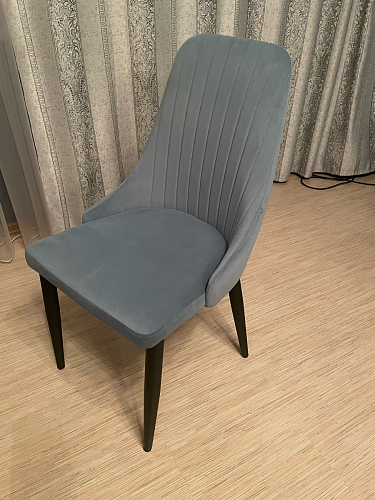 Стул на металлокаркасе Kora light purple / black фото покупателя 24