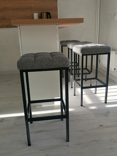 Барный стул Лофт линкольн белый / белый матовый фото покупателя 32