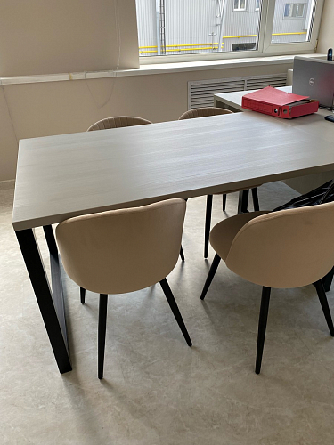 Стул на металлокаркасе Gabi gray / black фото покупателя 249