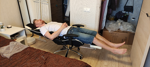 Компьютерное кресло Kano 1 cream / black фото покупателя 182