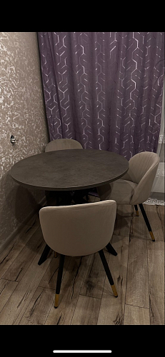 Стул на металлокаркасе Gabi gray / black фото покупателя 276