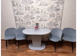 Стул на металлокаркасе Gabi 1 gray / black фото покупателя 441