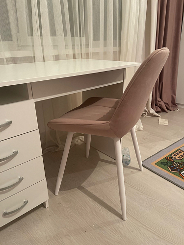 Стул на металлокаркасе Седа К латте / черный фото покупателя 153