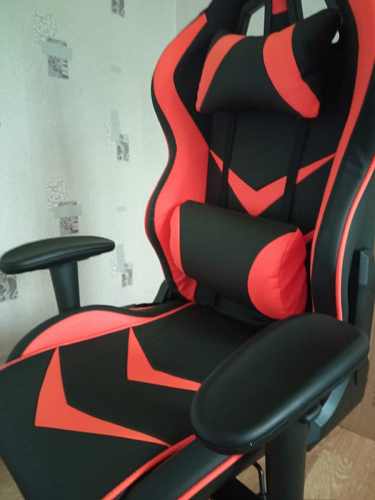Компьютерное кресло Racer черный / красный / бежевый фото покупателя 103