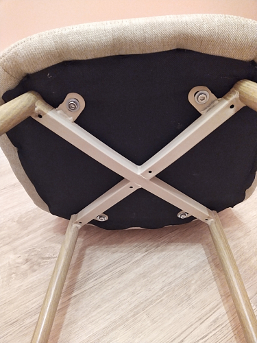 Стул на металлокаркасе Lilu 05 gray / white фото покупателя 85