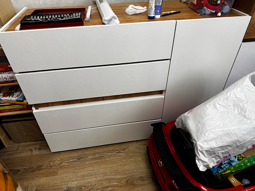 Комод Атлон белый / дуб вотан фото покупателя 6