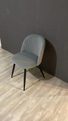 Стул на металлокаркасе Gabi dark beige / black / silver фото покупателя 37