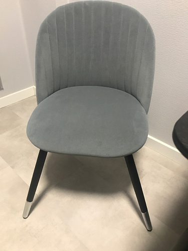 Стул на металлокаркасе Gabi green / black / silver фото покупателя 224