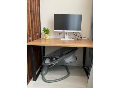 Деревянный стол Лота Лофт 120(160)х75 черный матовый / бетон светлый фото покупателя 662