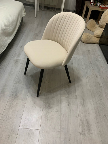 Стул на металлокаркасе Gabi 1 light blue / black / gold фото покупателя 931