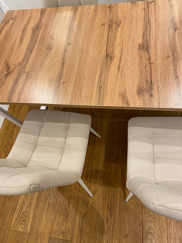 Стол Лота Лофт 140 25 мм черный матовый / бетон фото покупателя 739