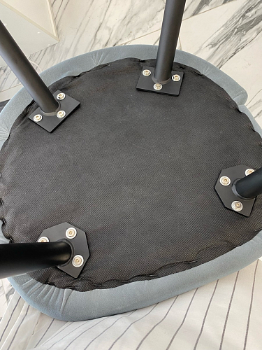 Стул на металлокаркасе Gabi 1 light purple / black / gold фото покупателя 203