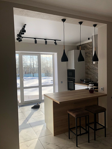 Барный стул Лофт ткань канди грей / черный матовый фото покупателя 10