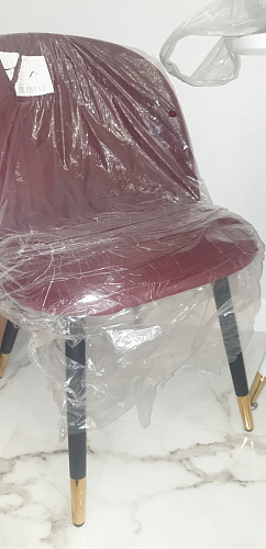 Стул на металлокаркасе Gabi 1 light purple / black / gold фото покупателя 131